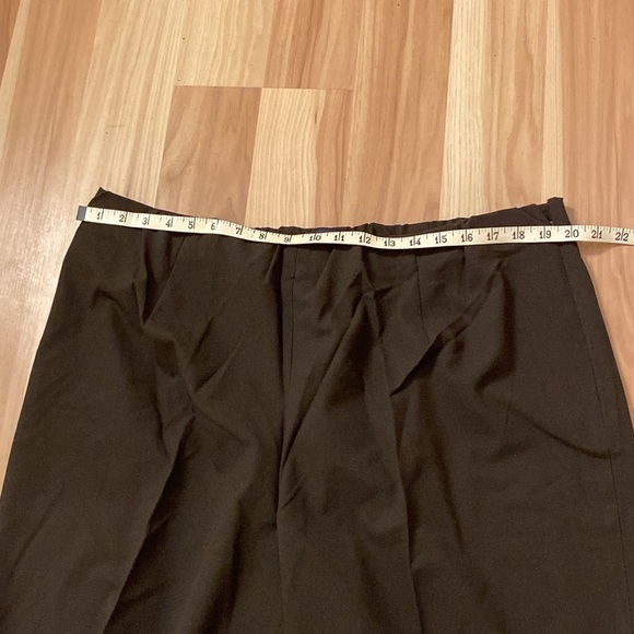 TALBOTS, Women’s Brown Lindsey Pants, Size: 18 W, Elastic waist, Side zipper. - Picture 13 of 14